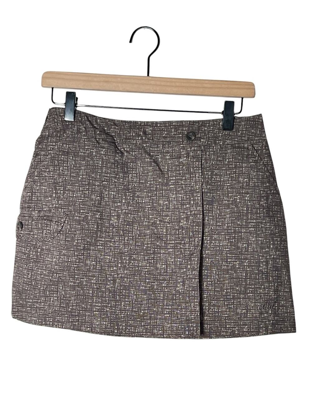 Avía Brown and tan wrap style athletic skirt skort size XS B116